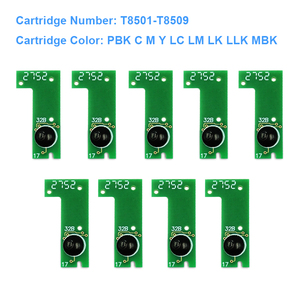 OCBESTJET T8501-T8509 <span class=keywords><strong>Cartridge</strong></span> <span class=keywords><strong>Chip</strong></span> Vĩnh Viễn Tự Động Thiết Lập Lại <span class=keywords><strong>Chip</strong></span> Cho <span class=keywords><strong>Epson</strong></span> P800 <span class=keywords><strong>Chip</strong></span> <span class=keywords><strong>Chip</strong></span> Máy In 1Set/9 Màu Sắc - Product Image 2