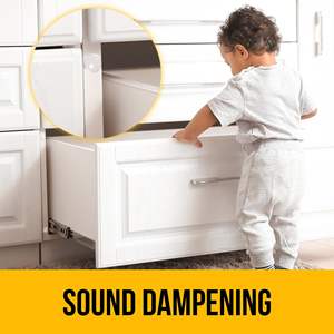 DB Premium, 256 Uds., almohadillas autoadhesivas transparentes para muebles, protección amortiguadora de ruido de doble capa mejorada para puerta de armario - Product Image 2