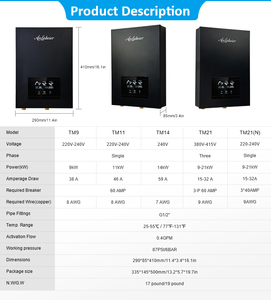 ทั้ง<span class=keywords><strong>380</strong></span>และ220โวลต์พลังงานสูงน้ำร้อนอย่างรวดเร็วสำหรับทั้งบ้านเครื่องทำน้ำอุ่นไฟฟ้า - Product Image 6