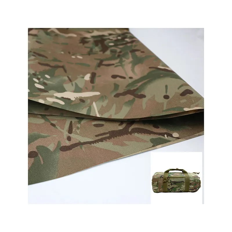 Tecido Oxford confiável e barato para jaqueta camuflada em poliéster e spandex florestais com revestimento de PU 1000d