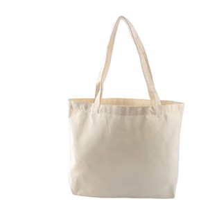Sac fourre-tout en toile vierge et personnalisable avec logo publicitaire, grande capacité, ouverture facile, pour le shopping, les trajets quotidiens et le travail - Product Image 1