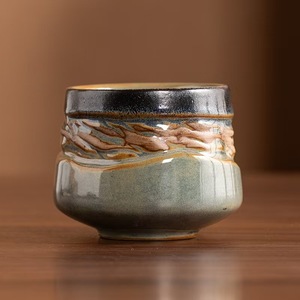 Tasses en céramique japonaise d'art irrégulier de 170 ml, bouche ronde et carrée, petites tasses à thé et à café, vente en gros d'usine, poterie - Product Image 2