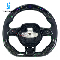 Volant de voiture sport en cuir forgé sur mesure avec fibre de carbone pour Urus Gallardo Huracan Evo Murcielago Aventador
