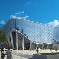 Structure de charpente préfabriquée pour puits de lumière, structure en acier pour bâtiment métallique, hangar en acier de conception lourde, gymnase