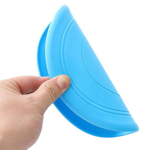 Wholesale Cheap Chew Floating Pet Interactive Training Supplies Colored <strong>Silicone</strong> Flying Saucer <strong>Dog</strong> <strong>Toy</strong> - Product Image 6