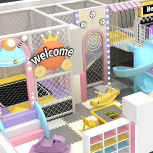Équipement de terrain de jeu intérieur souple personnalisé, petit terrain de jeu intérieur pour enfants <span class=keywords><strong>avec</strong></span> toboggans et <span class=keywords><strong>jeux</strong></span> - Product Image 5