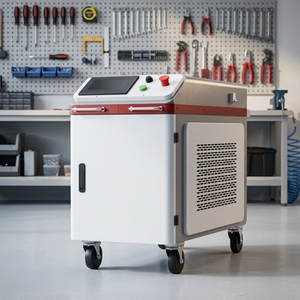 Machine de nettoyage laser portative industrielle 100W-500W, <span class=keywords><strong>décapant</strong></span> de rouille et de <span class=keywords><strong>peinture</strong></span> robuste pour la préparation des surfaces métalliques - Product Image 1