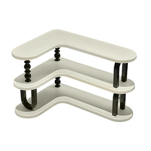 Cup Storage Rack 3 Tier Cream Oval Multipurpose With Stand Kitchen Draining Rack - Product Image 4