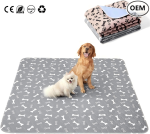 Coussinets absorbants réutilisables en viscose et polyester respirants, lavables et imprimés pour chiens et reptiles - Product Image 1