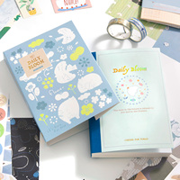 Kit de Scrapbooking SIMNO Estilo Japonés con Diseño Floral y de Gatos, 157 Piezas, con Notas de Flores Diarias y Cinta Washi para Diario, Manualidades y DIY