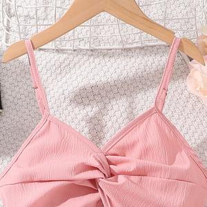 Nuova Tuta Corta Estiva 2025 per Ragazze Adolescenti, con Bretelle e Vita Scavata, Abbigliamento per Bambine 8-12 Anni - Product Image 5