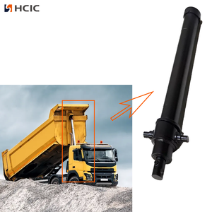 Vente directe usine – Cylindre <span class=keywords><strong>hydraulique</strong></span> <span class=keywords><strong>télescopique</strong></span> 12 tonnes HTC12T, course de 108 pouces, montage inversé, pour benne basculante commerciale, chromé dur - Product Image 3