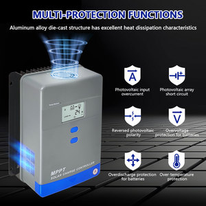 Y & H năng lượng mặt trời sạc điều khiển 12V/24V/36V/48V tự động 60A 80A 100A năng lượng mặt trời điều khiển MPPT năng lượng mặt trời sạc điều khiển - Product Image 4