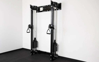 Máquina de Cable Ajustable para Entrenador Funcional de Gimnasio en Casa Montado EN LA Pared con Sistema de Polea, Máquinas de Selección de Carga de Pin