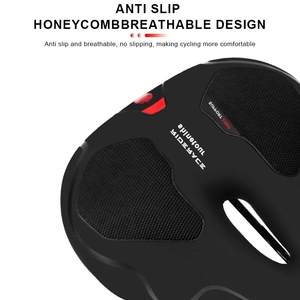 Riderace Big Butt Sillín de <span class=keywords><strong>bicicleta</strong></span> <span class=keywords><strong>con</strong></span> luz trasera Hueco Transpirable <span class=keywords><strong>Amortiguador</strong></span> MTB Cojín <span class=keywords><strong>Bicicleta</strong></span> <span class=keywords><strong>Asiento</strong></span> delantero Espesar Widen - Product Image 4