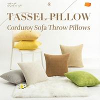 Housse de coussin décorative unie et simple, douce, pour canapé, salon, chambre à coucher, décoration intérieure, vente en gros