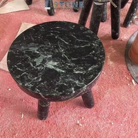 Table à manger ronde moderne personnalisée de haut niveau en marbre blanc naturel meubles en pierre entière pour usage domestique