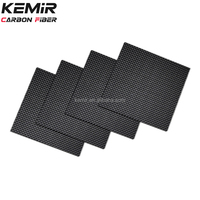 Feuille de fibre de carbone OEM avec fraisage CNC, épaisseur 0.3mm 1mm 2mm 3mm 4mm 5mm 6mm 7mm 8mm 9mm