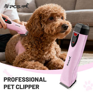 Kit <span class=keywords><strong>de</strong></span> coupe <span class=keywords><strong>de</strong></span> poils pour animaux sans fil rechargeable, lame A5 amovible, tondeuse professionnelle pour chiens, chats, chevaux - Product Image 5