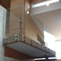 Rampe en verre à distance Prima Residential pour maison, rampe en verre à distance sur mesure pour villa de luxe