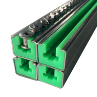 Rail de guidage de chaîne en T, en polyéthylène et nylon, bande anti-usure injectée, rainure de guidage, rail de guidage de chaîne en plastique, glissière