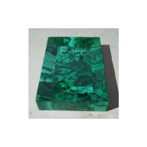 Plateau décoratif en malachite verte - Product Image 1