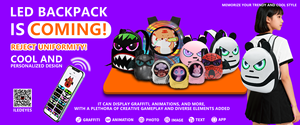 ホット新しい防水スマート子供<span class=keywords><strong>LED</strong></span>バックパック<span class=keywords><strong>LED</strong></span>スクリーン表示アプリコントロール男の子の女の子のための<span class=keywords><strong>LED</strong></span>プログラム可能なDIYバッグ - Product Image 4