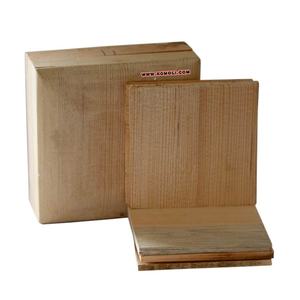 Dessous de verre en bois peint à la main personnalisé avec design en bambou Dessous de verre de style vintage pour décoration de table, fait à la main en Inde - Product Image 5