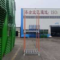 Étagère de stockage de palettes en acier léger à quatre poteaux, personnalisable, 5 niveaux réglables, revêtement en poudre anti-corrosion