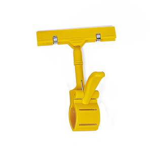 Porte-étiquette de prix double face rouge en plastique avec pince de fixation pratique pour supermarché - Product Image 6