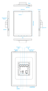 สมาร์ทโฮม แอนดรอยด์ 9.7 นิ้ว แท็บเล็ตควบคุมกลางอัจฉริยะ แอนดรอยด์ 13 RK3566 ป้ายดิจิทัล 4+32GB  POE Wifi สำหรับการประชุม รุ่นโรม - Product Image 5