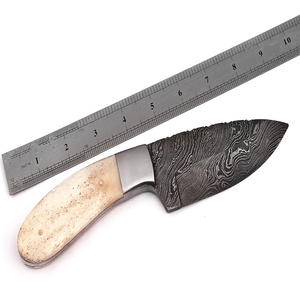 มีดล่าสัตว์ดามัสกัส9นิ้ว,มีด Sm ทำจากเหล็กกล้าคาร์บอนสูง4-5มม. พร้อม Scrimshaw Work (Smk1322) Smk1322 PK - Product Image 1