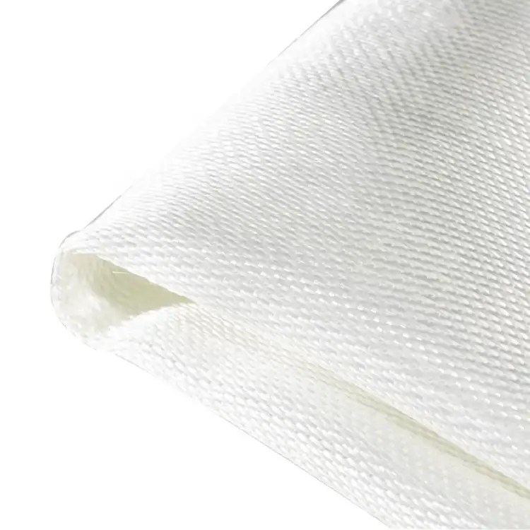 White Fiberglass Fabric Cloth , Fibreglass Cloth Roll C666 Weight 630g/M2