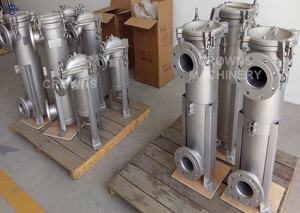 100% bütünlük kalite <span class=keywords><strong>test</strong></span> paslanmaz çelik soğutucu viski bira sıvı filtrasyon için filtre yuvası yıkanabilir torba filtre - Product Image 6