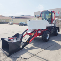 Camión Mezclador de Concreto Autocargable 4x4 con Motor Diésel, Mezcladora de Cemento Móvil para Construcción