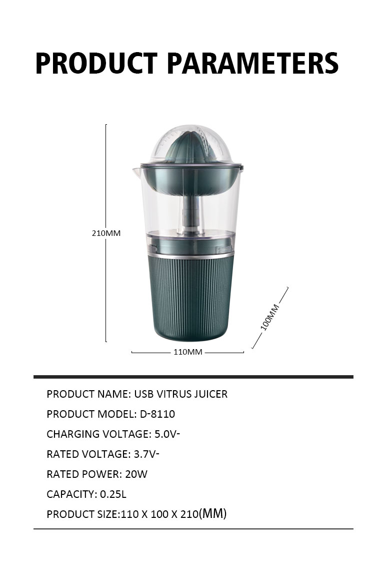 Chargeable USB portable fruit juice maker machine smoothie blender mini mixer bottle orange  citrus extractor automatic juicers
