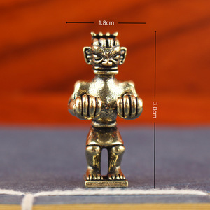 Statuetta in ottone di un'India semisdraiata, perfetta come scrivania da ufficio e tavolino da tè, ornamento civiltadino per la decorazione dell'auto - Product Image 3