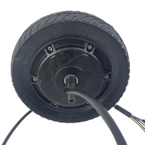 8 Inch <strong>Electric</strong> Bicycle Scooter Wheel Fat Tire 200*90 8''wheel Brushless Toothless <strong>Hub</strong> E Bike Front Wheel - Product Image 3