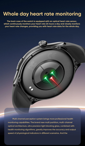 Valdus ECG sức khỏe thông minh đồng hồ AMOLED Màn hình ECG chẩn đoán đa Rủi Ro phân tích nhiệt độ cơ thể theo dõi mt600 Smartwatch - Product Image 4