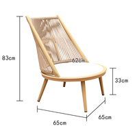 Ensemble de chaises de table à manger de luxe Table en rotin PE à dossier haut Home Bar Workshop Outdoor Garden Gym Chaise en plastique Meubles de café