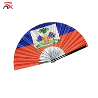 Articles souvenirs personnalisés avec logo, ensemble de football, drapeau haïtien pliable en plastique, souvenirs pour les fans de kung-fu, pour l'extérieur