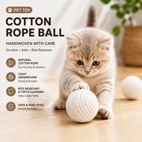 Jouet pour animaux de compagnie en corde de coton solide AROMA, taille 6 cm, résistant aux rayures, pour chiens, oiseaux et chats, vente en gros