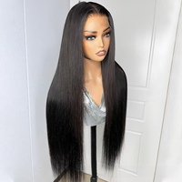 Perruques Lace Front 13X6 en cheveux humains indiens Remy, pré-épilées, cuticules vierges alignées, lisses, ondulées, bouclées, densité 180%
