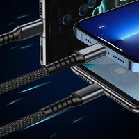 Meilleure vente 3 en 1 USB Type C + 8 broches + micro câble charge rapide câble USB pour Macbook pour téléphone pour Xiaomi compatible Devices-100W