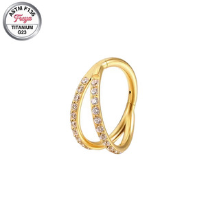 Boucles d'oreilles Freya en titane de qualité implantable, créoles Daith tendance, <span class=keywords><strong>bijoux</strong></span> de mariée <span class=keywords><strong>pour</strong></span> femmes, boucles d'oreilles en zircon, anneaux de piercing <span class=keywords><strong>pour</strong></span> <span class=keywords><strong>le</strong></span> <span class=keywords><strong>nez</strong></span> - Product Image 4