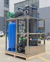 Machine à glace industrielle à tubes de grande taille avec 5 diamètres sélectionnables de 19 à 42 mm, évaporateur en acier inoxydable de qualité alimentaire