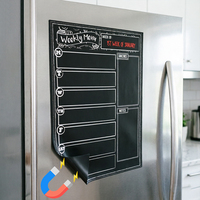 Papan Menu Mingguan Magnetik PVC Ramah Lingkungan, Dapat Dihapus, Daftar Belanja, Pengatur Catatan untuk Rumah dan Kantor