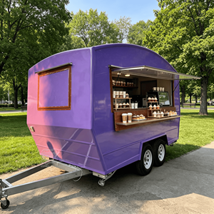 Coffee Cart Mobile Food Truck With Full Kitchen Customized Size Street Food Truck Mobile Food Cart <b>Trailer</b> Business Food Cart - Product Image 1
