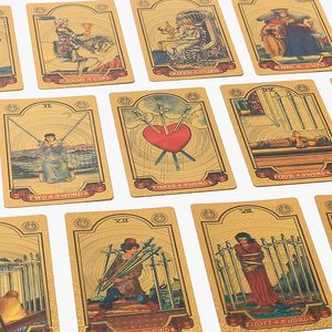 Baraja de Tarot de Lujo con Láminas Doradas, Rider-Waite en Blanco y Negro con <span class=keywords><strong>Totem</strong></span> Solar, Caja de Regalo - Product Image 4