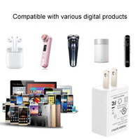 Charger Dinding Perjalanan USB A Bersertifikasi Shenzhen Lvxiangyuan UL PSE FCC CUL, Custom 5V 2A 10W 1A 5W, Colokan Jepang & AS, Standar DOE Level VI NRCAN